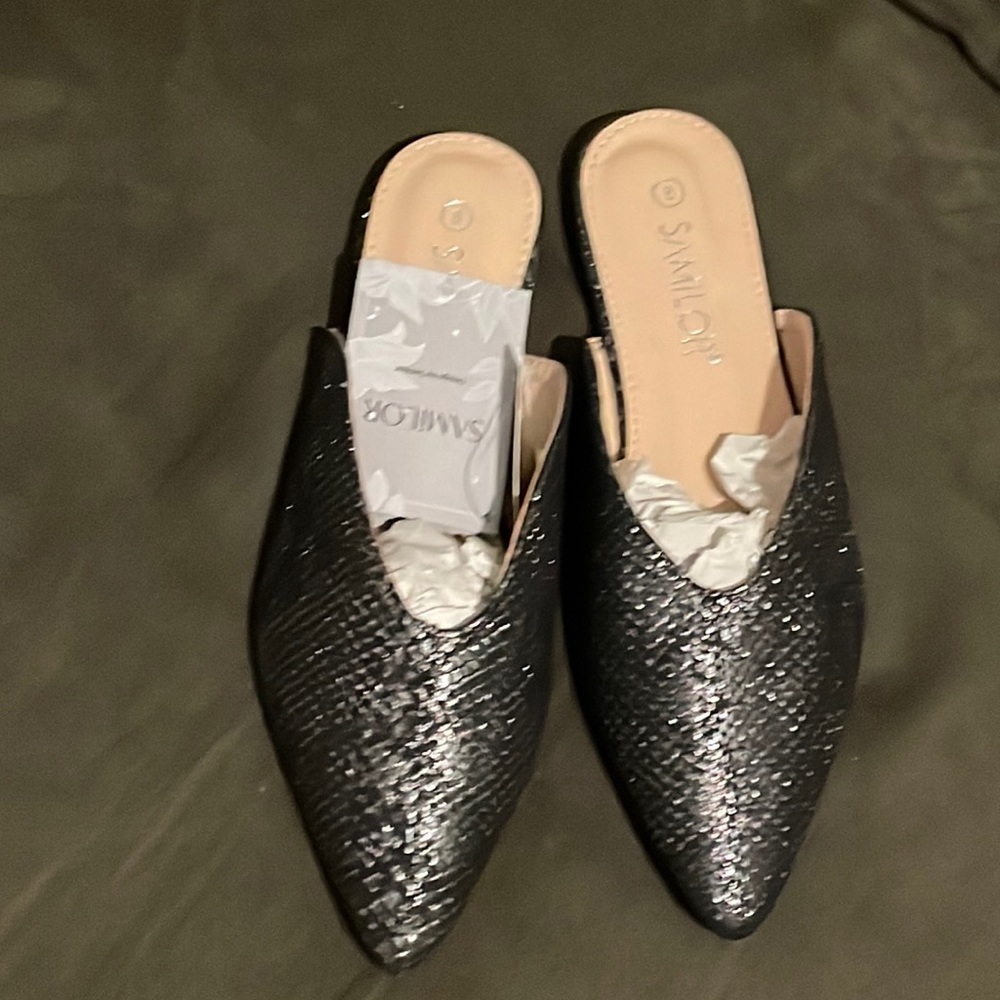 Mules for Women Flats Comfortable Pointed Toe